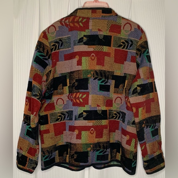 Tradition Country Collection Multicolor Tapestry Jacket Size 16 - Picture 2 of 9